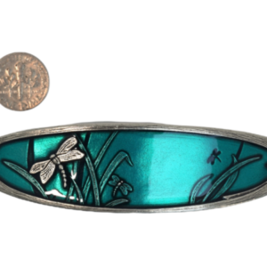 turquoise dragonfly barrette