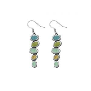 Island Pebble Dangle Earrings