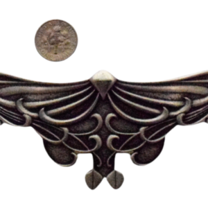 Art Nouveau Leaf Pewter Hair Clip/Barrette