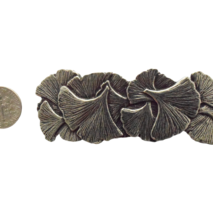 Ginkgo Leaf Pewter Hair Clip/Barrette