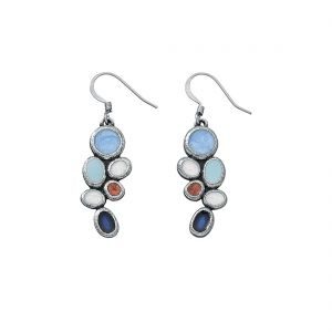 Sky Pebble Dangle Earrings