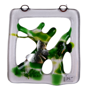 butterfly glass picture