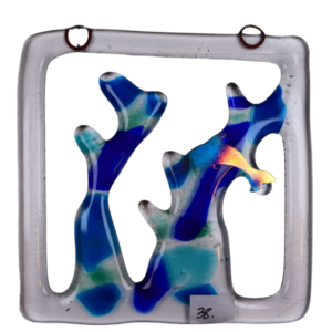 Dolphin glass picture