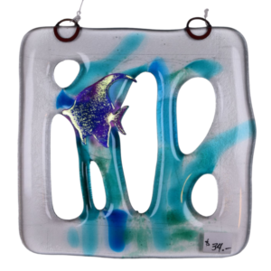 Angel fish glass picture