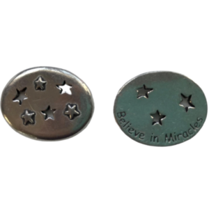 Believe in Miracles token with stars