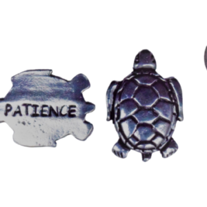 patience token with turtle