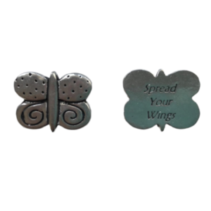 Spread your wings token butterfly