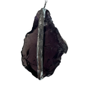 Amethyst Colored Glass Pendulum Light Catcher
