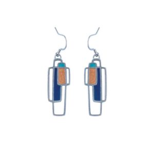 Oblong dangle earrings
