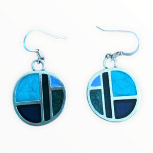 Circle path earrings
