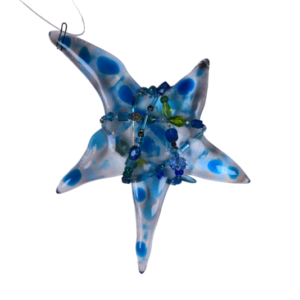 Turquoise star ornament