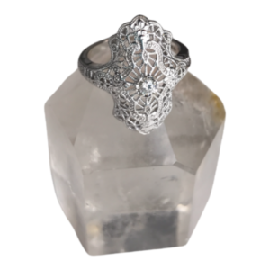 diamond filigree ring