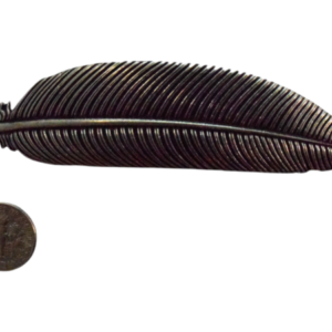 Feather Pewter Hair Clip/Barrette