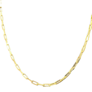 Gold paperclip chain