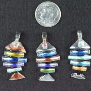 Small Black Spine Bonefish Pendants