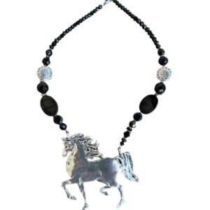 Pewter Horse Necklace