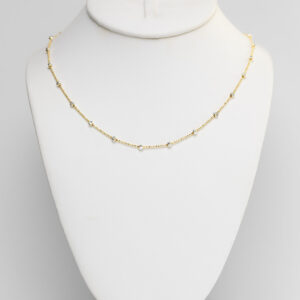 two tone beaded necklace