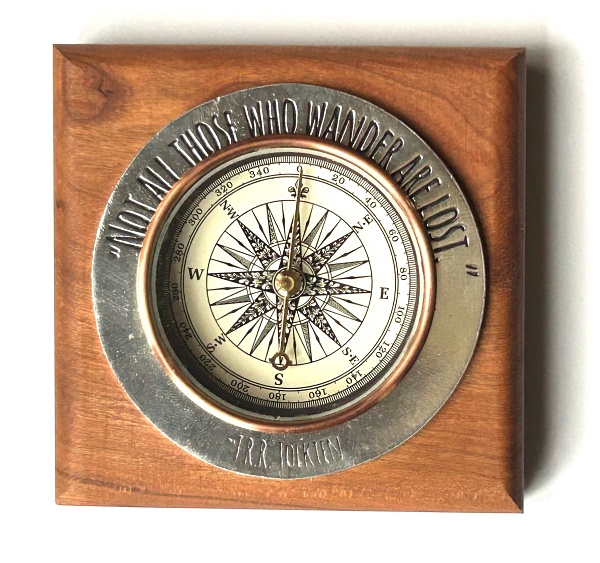 Decorative Compass Paperweights - Unique Pewter