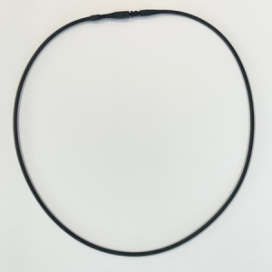 Black rubber cord necklace 18 inch minimalist jewelry cord for pendants